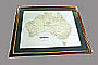 Maptag framed hand-drawn map Australia-large